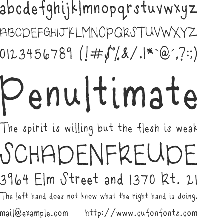 of the World font preview