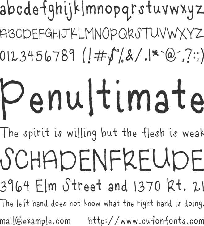 of the World font preview