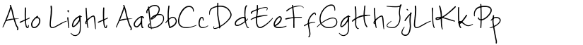 Ato Light font