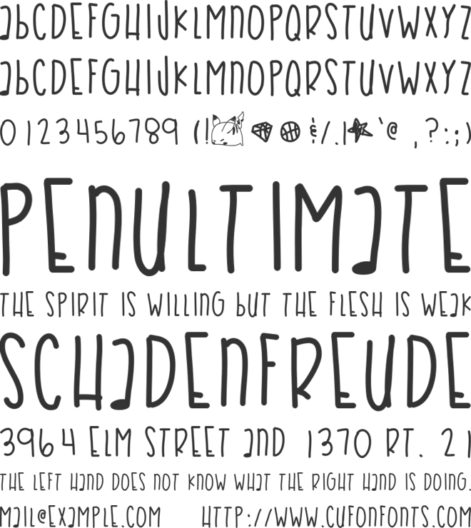 CoralSea font preview