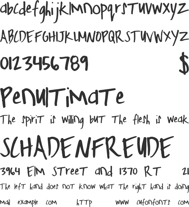 FreshHoliday font preview