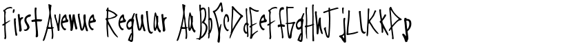 FirstAvenue Regular font