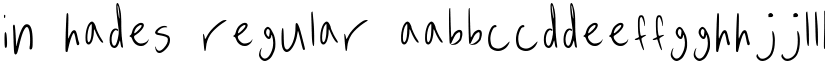 In Hades Regular font