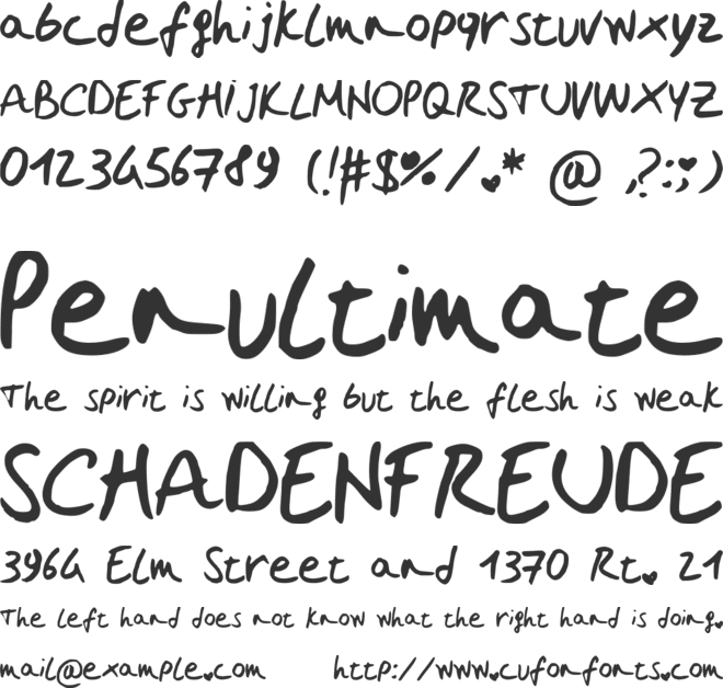 EbrinnasCandy font preview