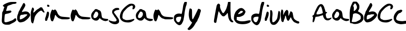 EbrinnasCandy Medium font