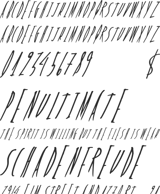 FreshCandy font preview