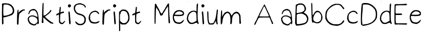 PraktiScript Medium font