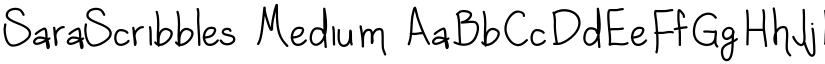SaraScribbles font download