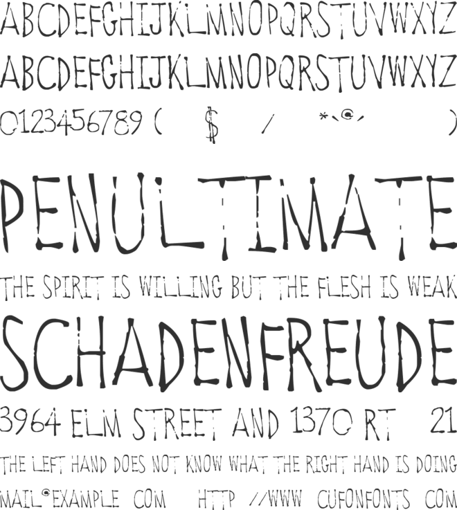 Old Towne Vermont font preview