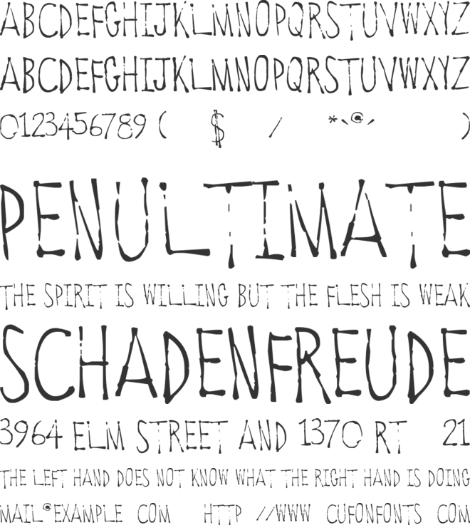 Old Towne Vermont font preview