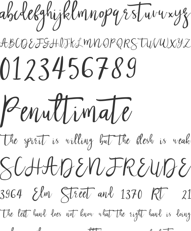 Nastar font preview