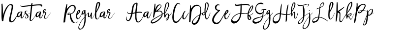 Nastar Regular font