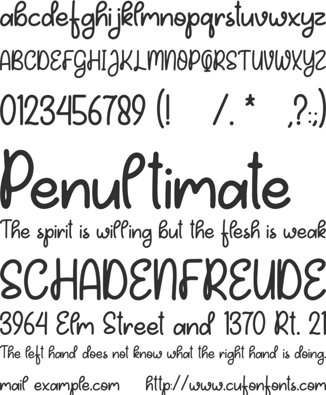 What the craft font preview