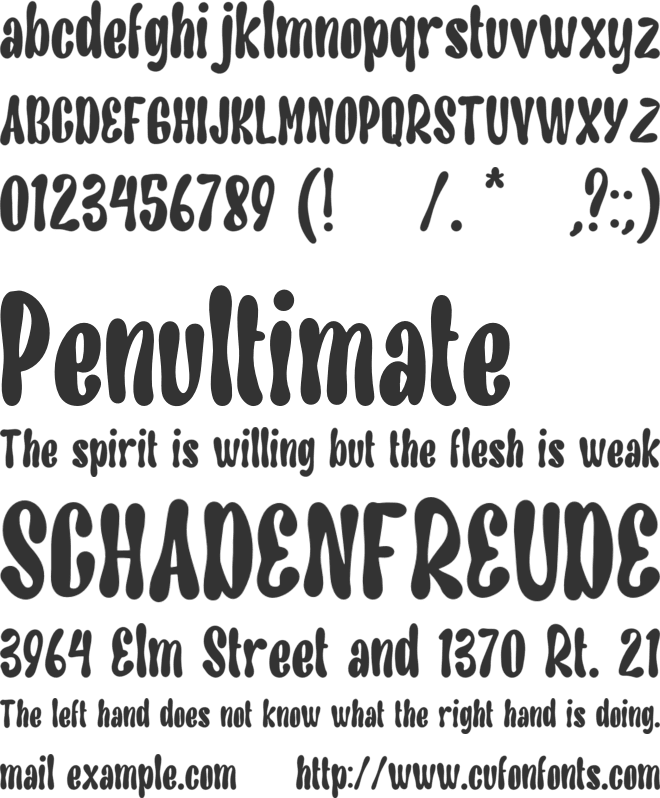 Liquidie font preview