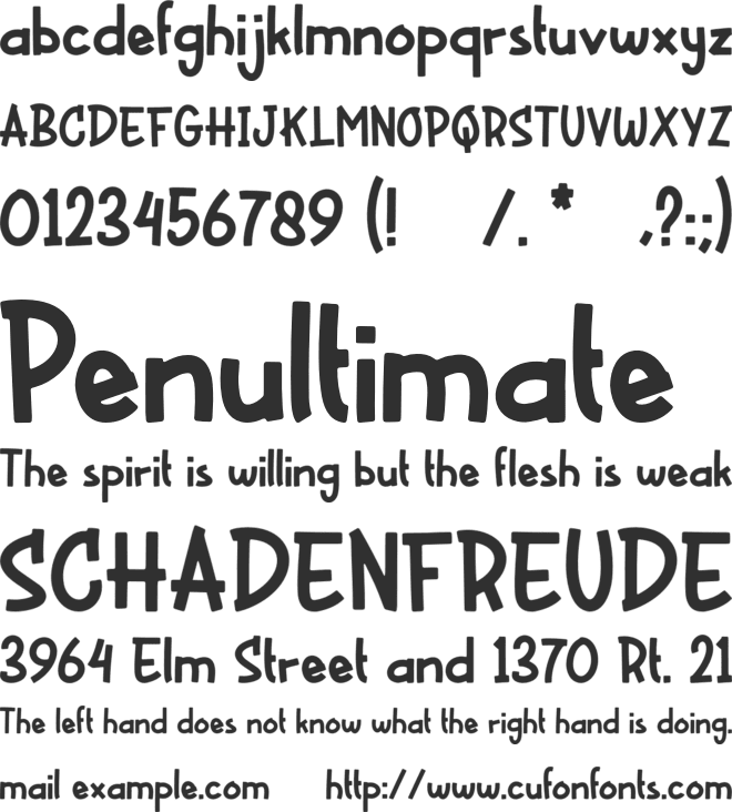 Hot Slice font preview