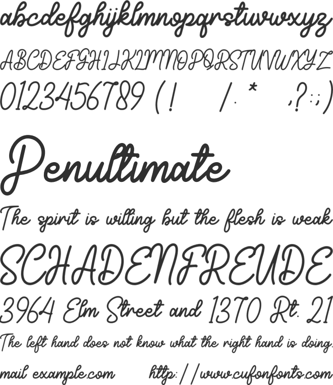 Honey and Friends font preview