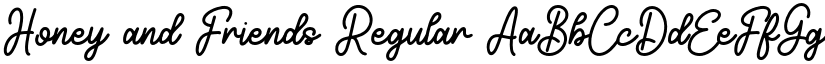 Honey and Friends font download