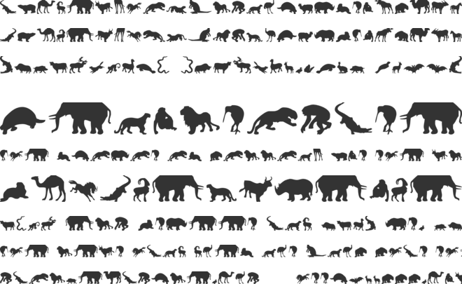 Zoologic font preview