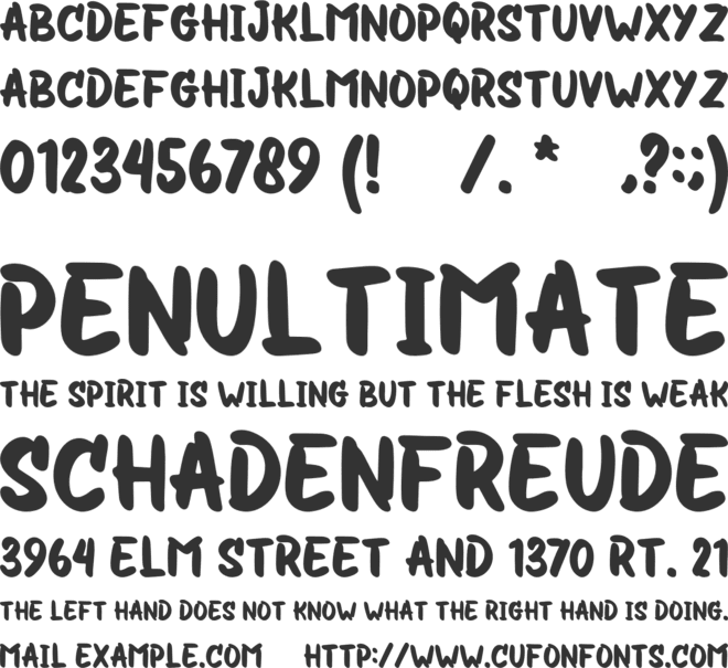 Hitormis font preview