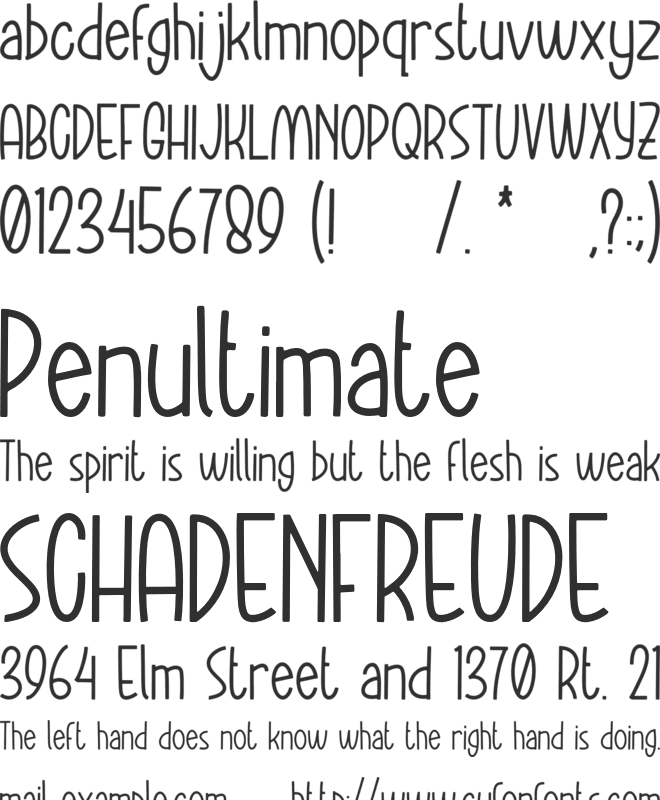 Swagstie font preview