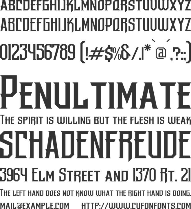BEATLES font preview
