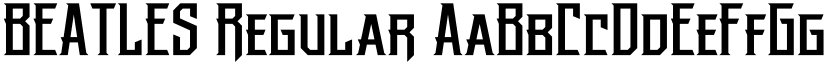 BEATLES Regular font