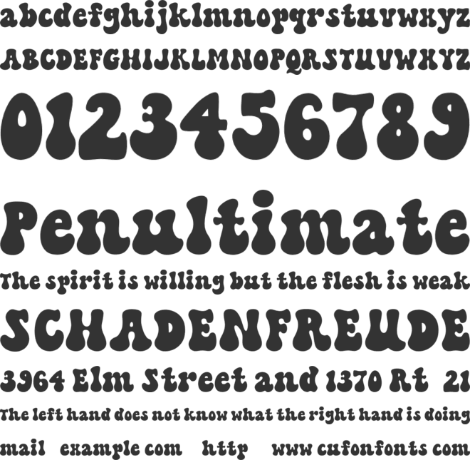 Bloom Lover font preview