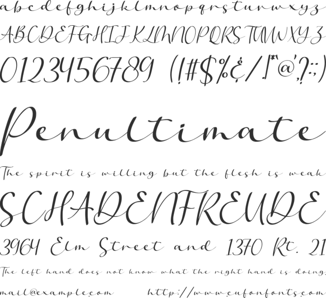 Refreshmind font preview