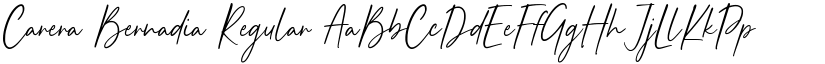 Carera Bernadia Regular font