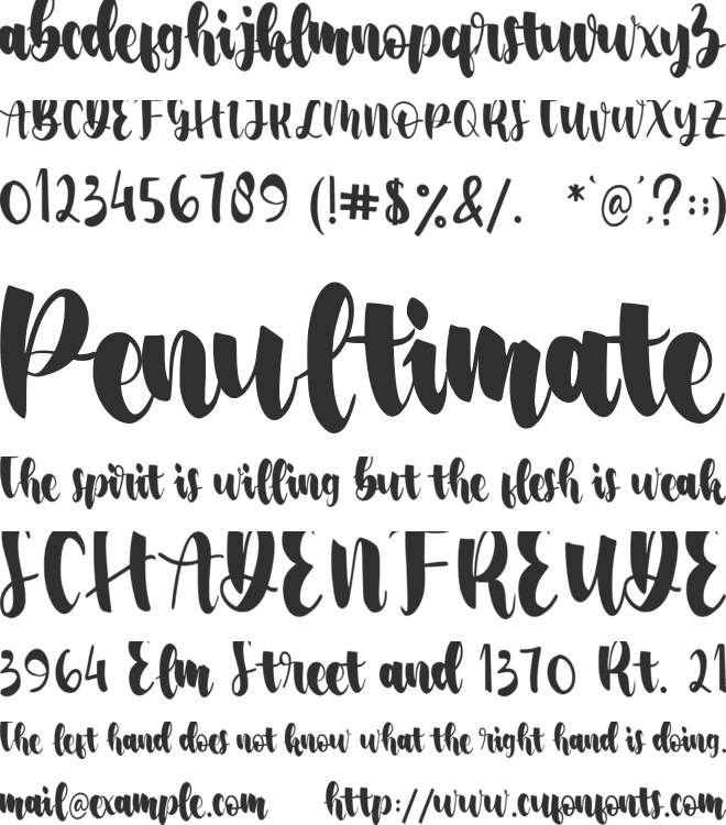 Bee Honey font preview