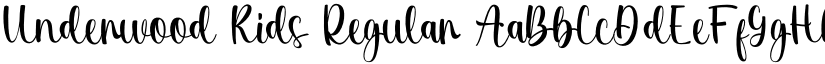 Underwood Kids Regular font