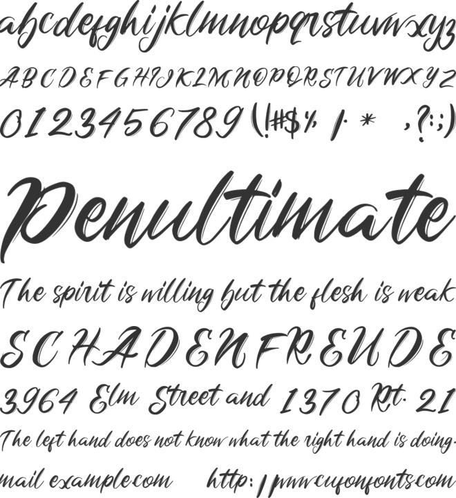 Alanglah font preview