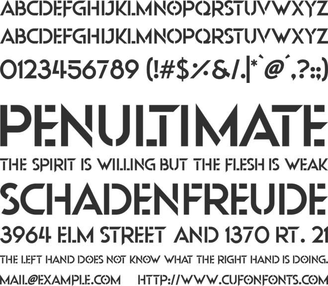 Beyond Mars font preview