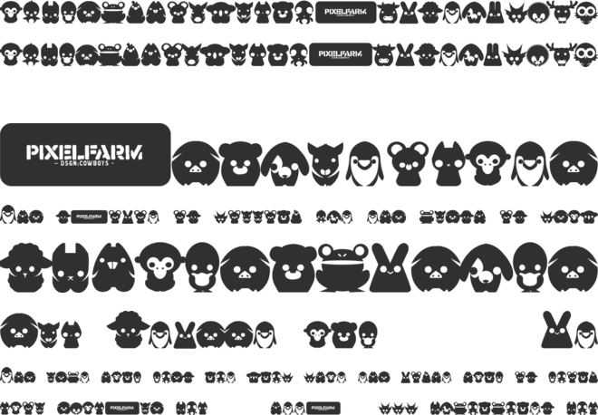Pixelfarms Pets font preview
