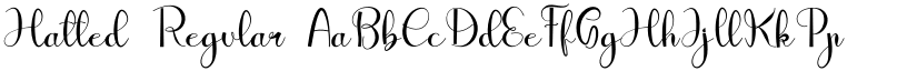 Hatted Regular font