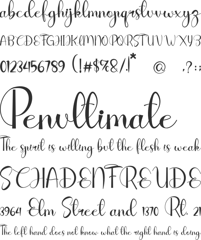 Fond Of Rons font preview