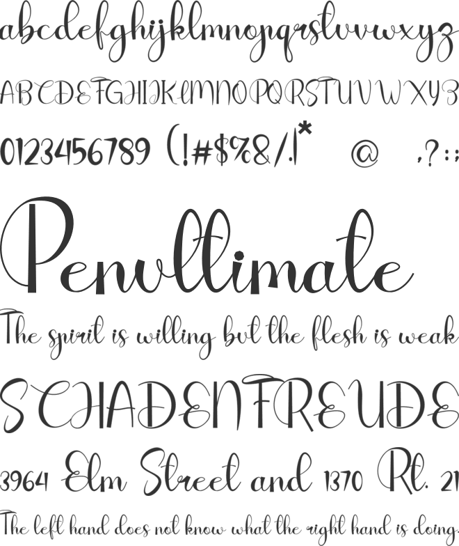 Fond Of Rons font preview
