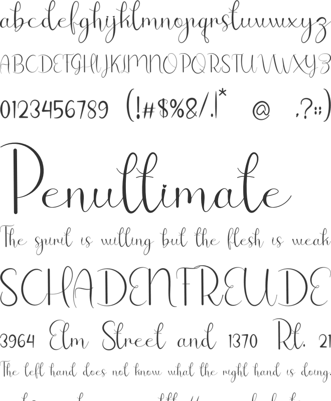 Earlie font preview