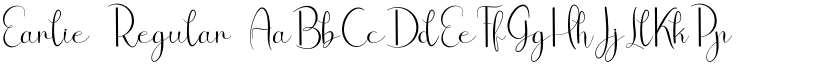 Earlie Regular font