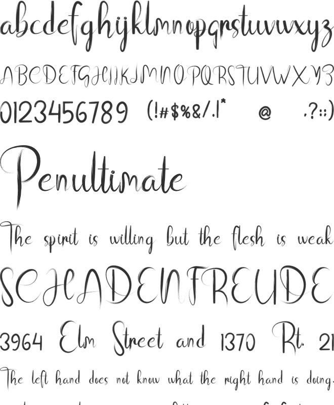 Dustiest font preview