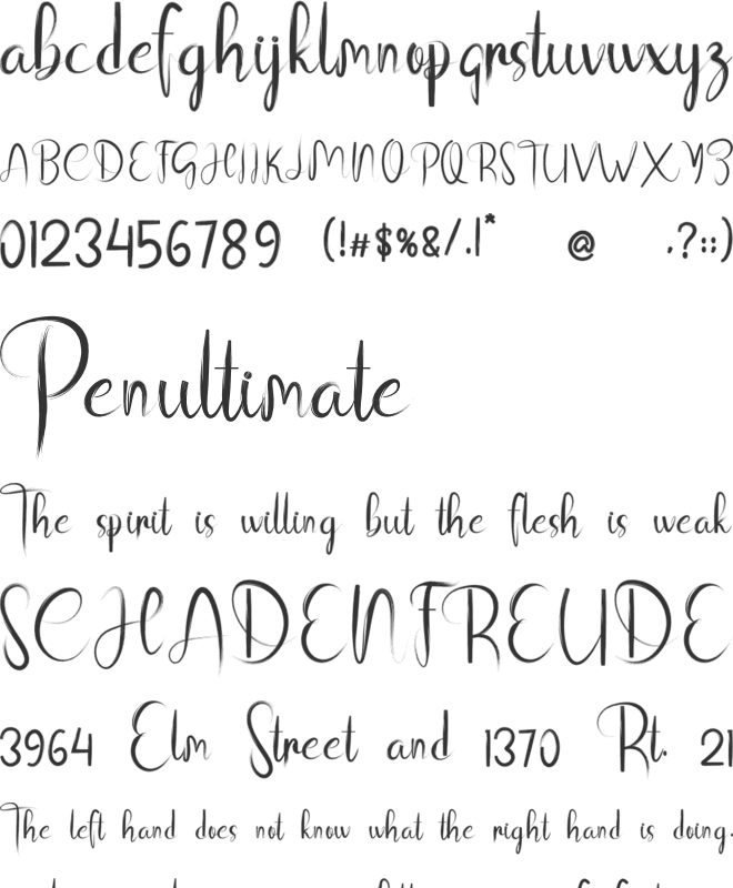 Dustiest font preview