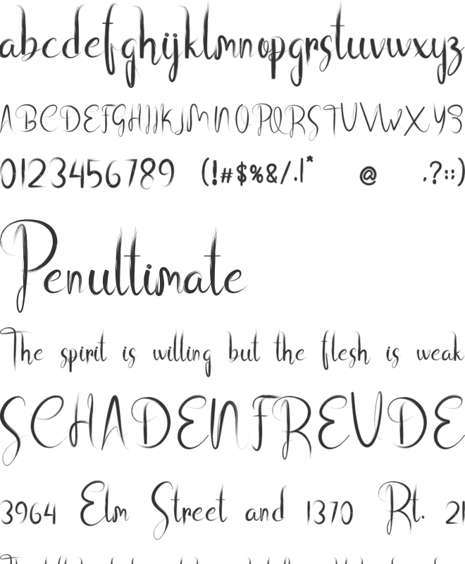 Belove font preview
