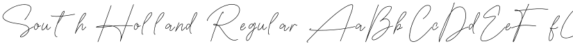 South Holland Regular font