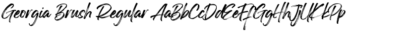 Georgia Brush font download