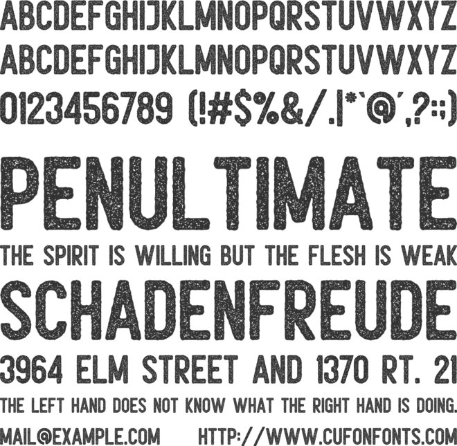 Noctura Sans font preview