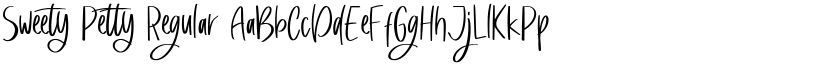 Sweety Petty Regular font