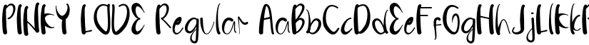 PINKY LOVE Regular font