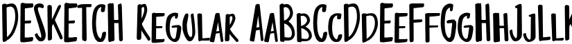DESKETCH Regular font