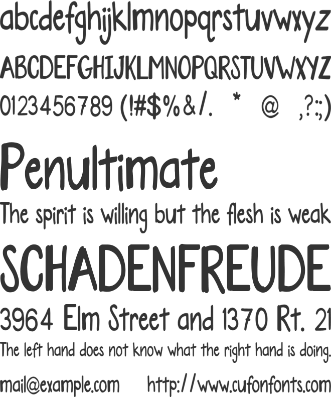 Sturning font preview