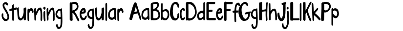 Sturning Regular font